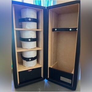 Black Leather Hemingway Whiskey Set